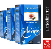 TE-A-ME Evelate Darjeeling Black Tea (50GM, Pack of 3, 75 Pieces)