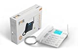 FoR F1 Plus Corded Landline Phone (White)