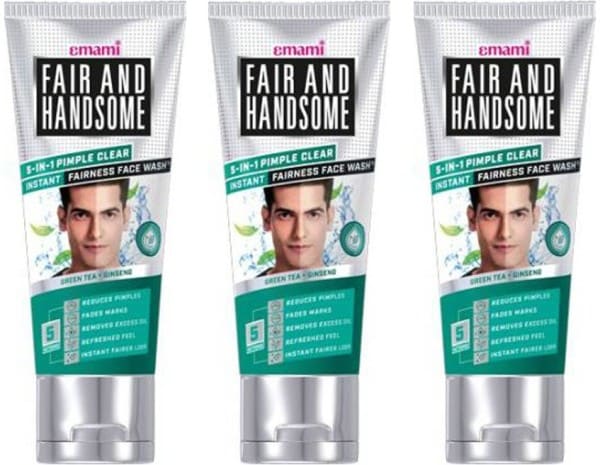 Emami Fair and Handsome 5 IN 1 Pimple Clear Instant Fairness Face Wash (180GM)