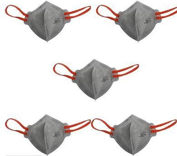 Honeywell FF-2100 2.5 Dust Protection Anti Pollution Mask (Grey, Pack of 5)