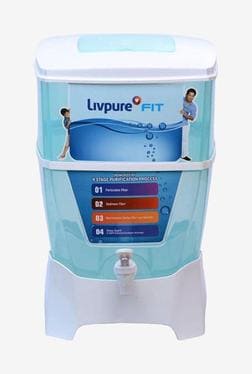 Livpure Fit 17L Gravity Based Water Purifier (Blue & White)