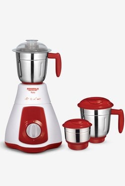 Maharaja Whiteline Flora 550W Mixer Grinder (White, 3 Jar)