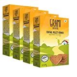 Grami Superfoods Foxtail Millet Cookies (150GM, Pack of 4)