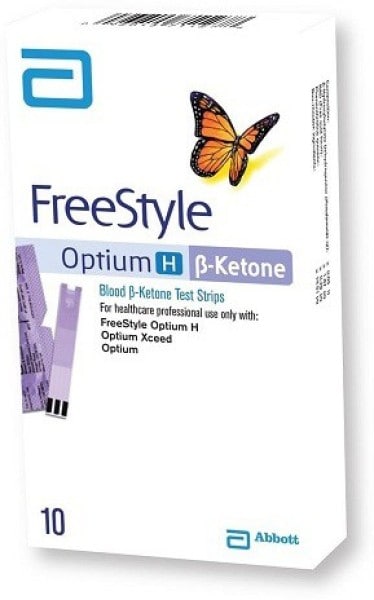 Abbott Freestyle Optium Ketone Glucometer Strips (10 Strips)