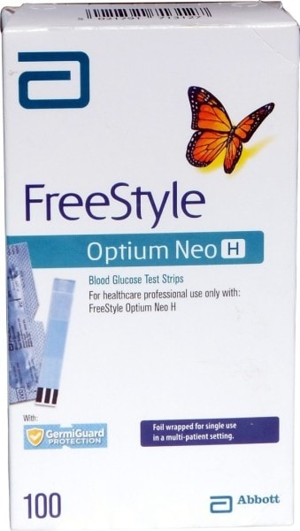 Abbott Freestyle Optium Neo H Glucometer Strips (100 Strips)