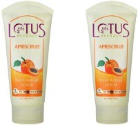 Lotus Herbals Fresh Apricot Scrub (100GM, Pack of 2)