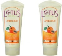 Lotus Herbals Fresh Apricot Scrub (180GM, Pack of 2)