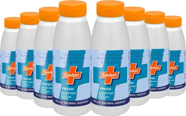 Savlon Fresh Disinfectant Hand Sanitizer (100ML, Pack of 8)