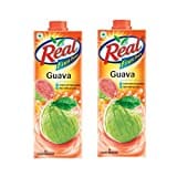 Real Fruit Power Guava Juice (Guava, 1LTR, Pack of 2)