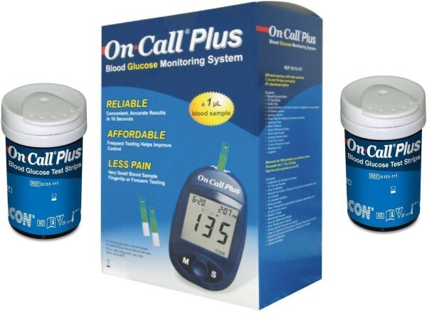 On Call Plus G133-111 Glucometer Strips (100 Strips)