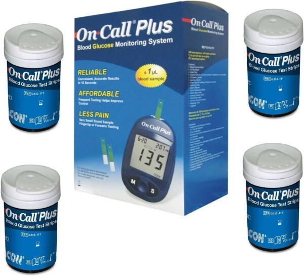 On Call Plus G133-111 Glucometer Strips (200 Strips)