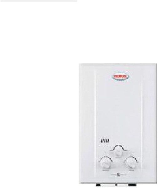 Venus 6L Gas Water Geyser (JSD12-6D, White)