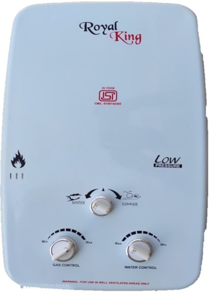 Royal King 6L Gas Water Geyser (King, White) Price in India,  Specifications, Comparison (20th September 2023) | Pricee.com