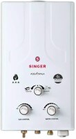 Singer 6L Gas Water Geyser (aqua jwala gas, White)