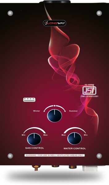 Longway 7L Gas Water Geyser (Decora Plus, Brown)