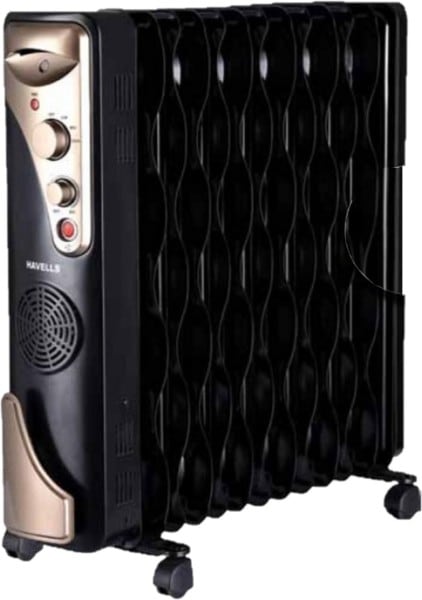 Havells GHROFBFK290 Oil Filled Room Heater (Black)