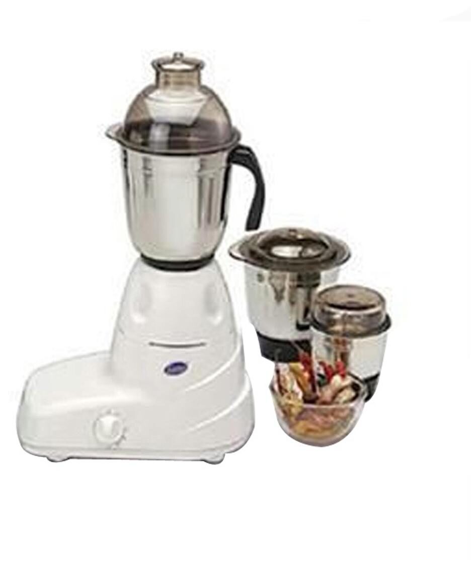 Glen Gl 4025 550W Mixer Grinder (White, 3 Jar)