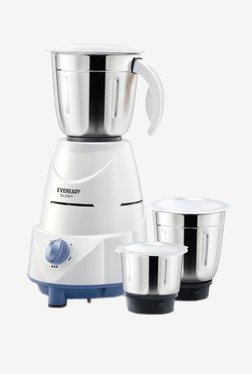 Eveready Glowy 500W Mixer Grinder (Blue & White, 3 Jar)