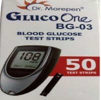 Dr. Morepen Gluco One BG-03 Glucometer Strips (50 Strips)
