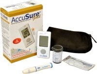Dr. Gene Gold Glucometer (10 Strips, White)