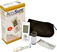 Dr. Gene Gold Glucometer (25 Strips, White)
