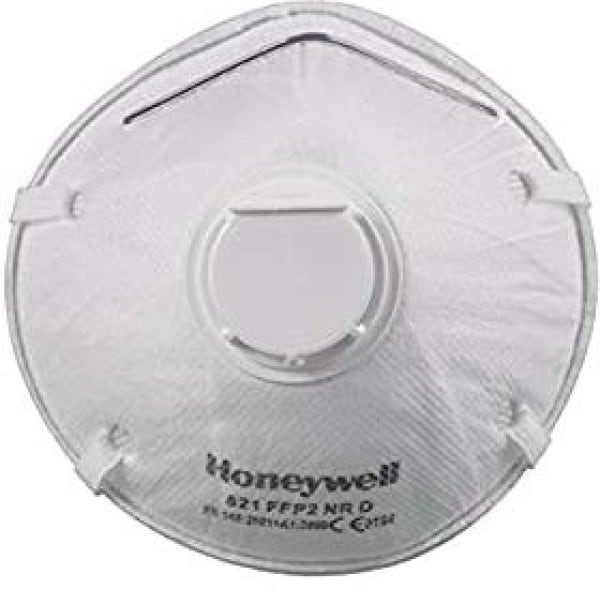 Honeywell H821 FFP2 Dust Protection Anti Pollution Disposable Mask (White, Pack of 2)