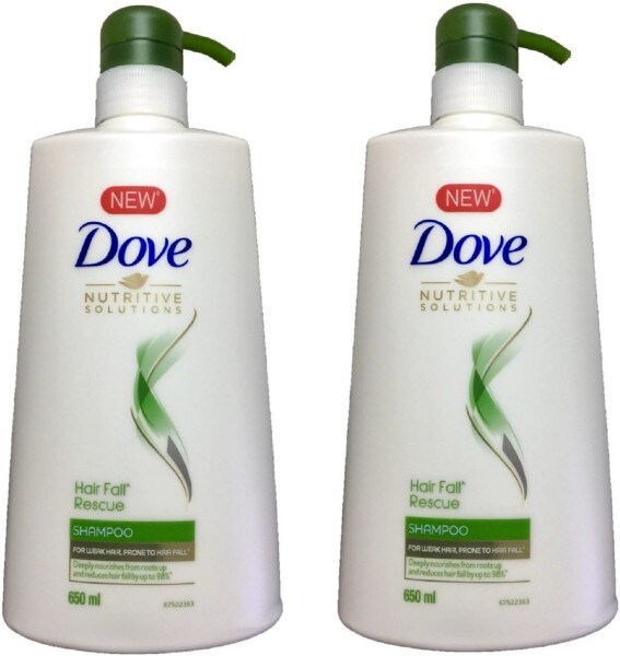 Dove Hair Therapy Damage Solution Hair Fall Rescue Shampoo (600ML, Pack Of 2)