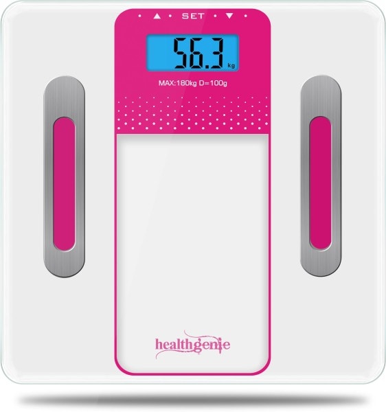 Healthgenie HB-301 Digital Weighing Scale (White & Pink)