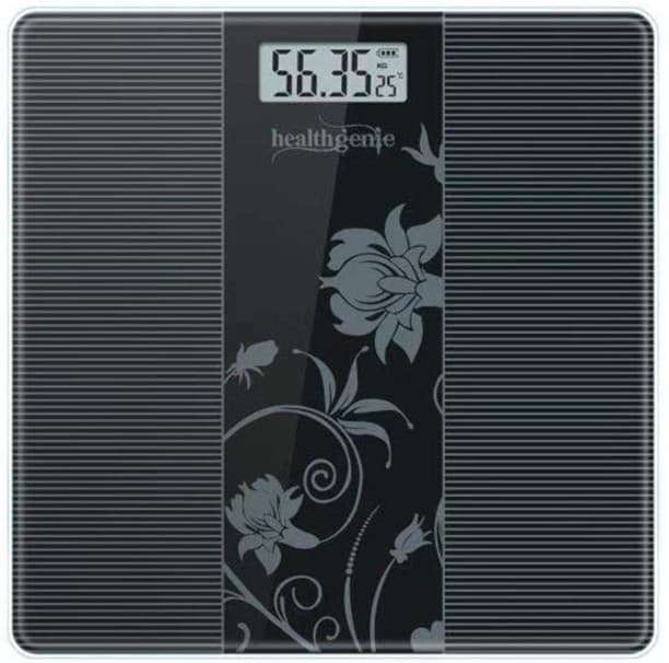 Healthgenie HD-93 Digital Weighing Scale (Black)