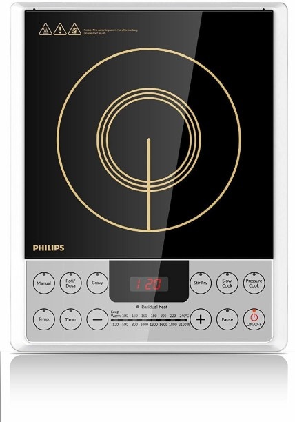 Philips HD4929 2100 W Induction Cooktops (White)
