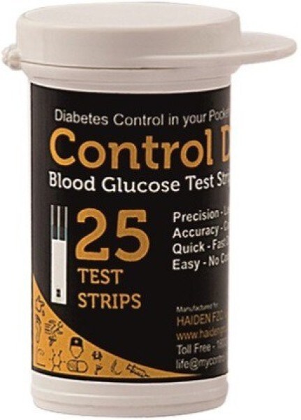 Control D HDCDSTP25 Glucometer Strips (25 Strips)