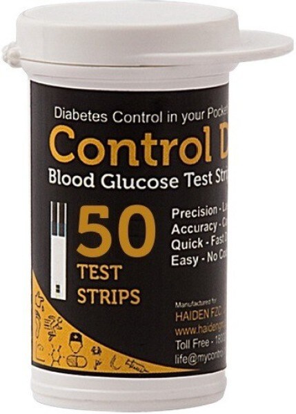 Control D HDCDSTP5O Glucometer Strips (50 Strips)