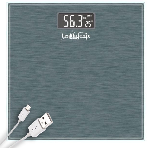 Healthgenie HG-14447 Digital Weighing Scale (Grey)