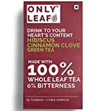 Onlyleaf Hibiscus Cinnamon Clove Green Tea (Pack of 1, 27 Pieces)