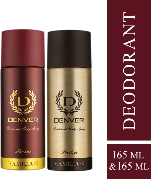 Denver Honor And Prestige Deodorant Spray (165ML, Pack of 2) Price