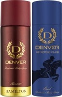 Denver Honour And Goal Deodorant Combo Deodorant Spray (330ML, Pack of 2)