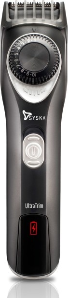 Syska HT750 Beard & Moustache Trimmer (Black & Silver)