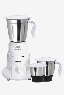 Inalsa Impact 550W Mixer Grinder (White, 3 Jar)