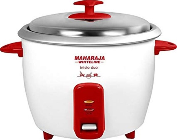Maharaja Whiteline Inicio DUO 1.8 L Rice Cooker (White)