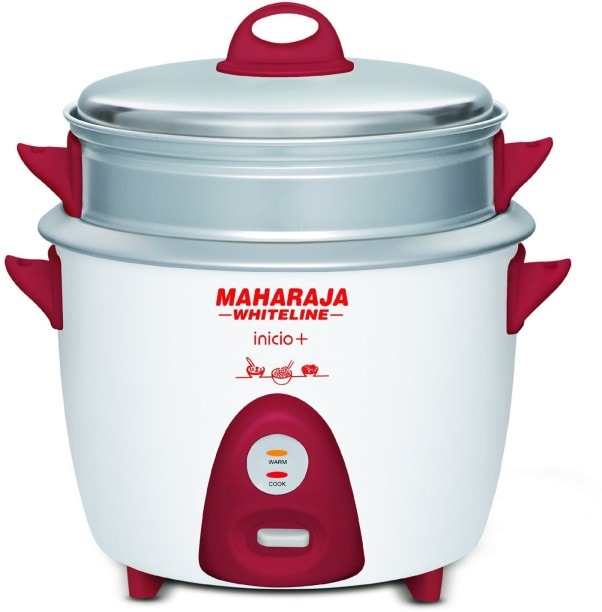 Maharaja Whiteline Inicio Plus 1.8 L Rice Cooker (White)