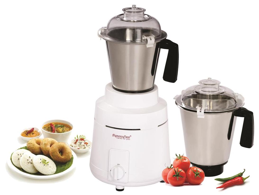 Signoracare Inov 1400W Mixer Grinder (White, 2 Jar)