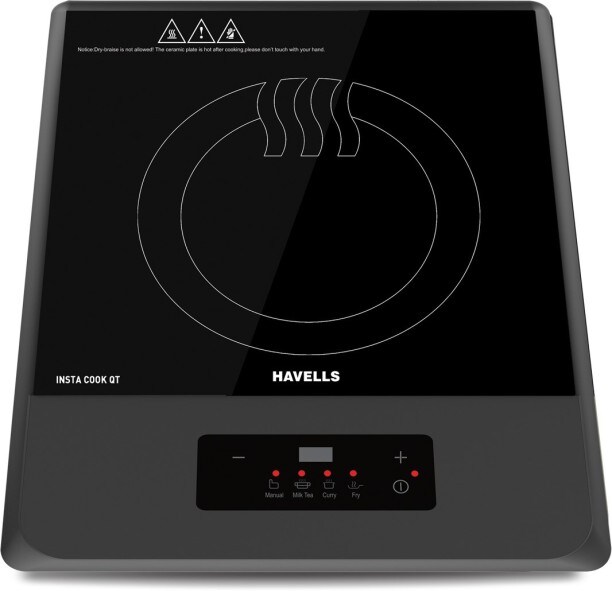 Havells Insta QT 1200 W Induction Cooktops (Grey)