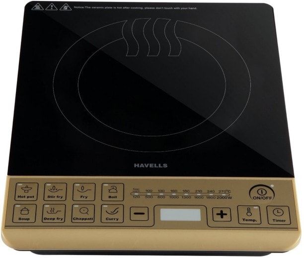 Havells Insta STX 1400 W Induction Cooktops (Gold)