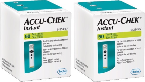 Accu-Chek Instant Glucometer Strips (100 Strips)