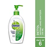 Dettol Instant Hand Sanitizer (200ML, Pack of 6)
