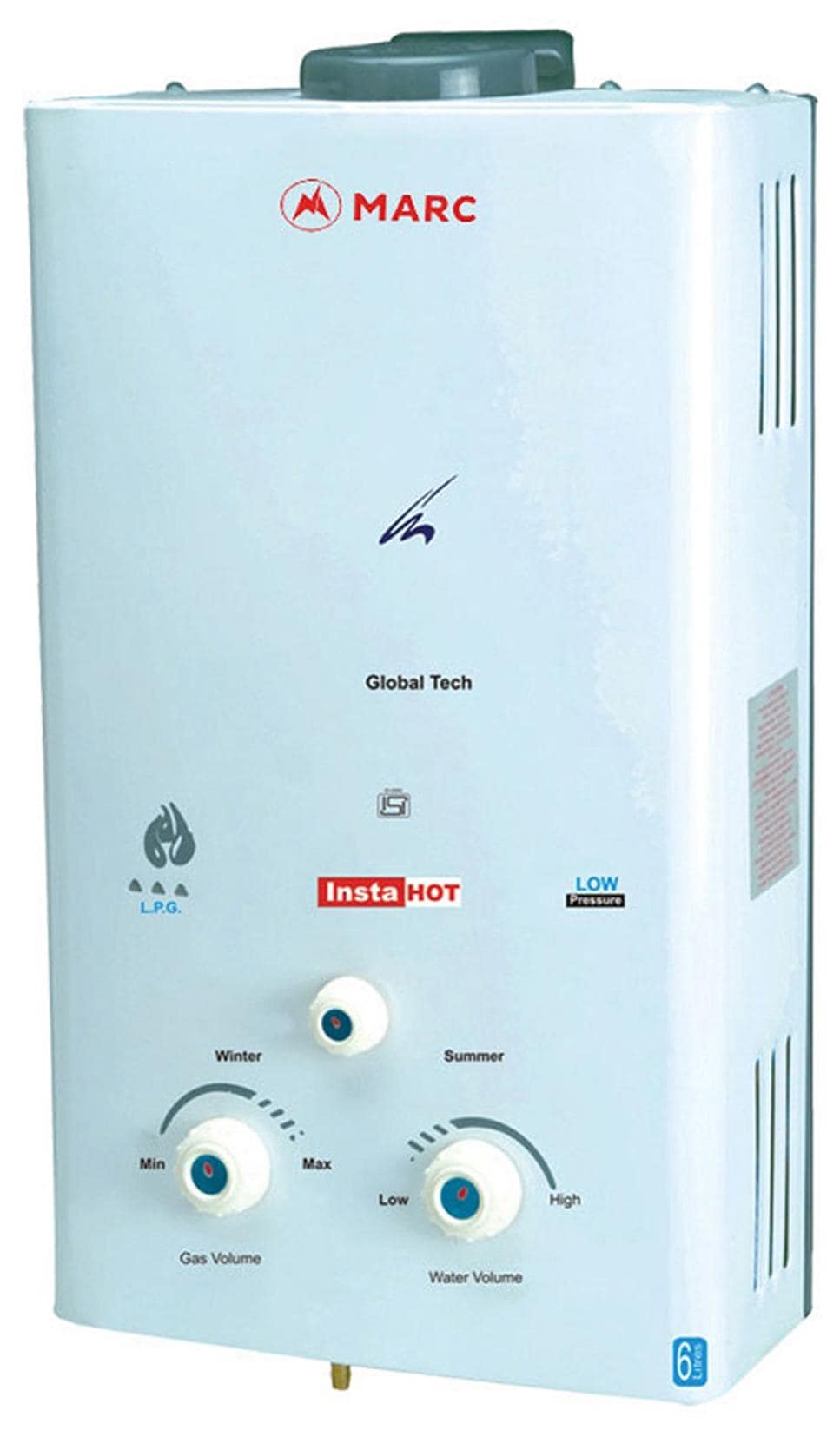 Marc 6L Instant Water Geyser (Insta, White)