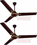 Sameer Jewel Ceiling Fan (Brown)