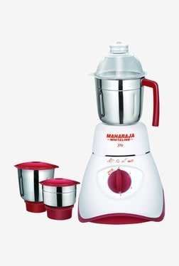 Maharaja Whiteline Joy 550W Mixer Grinder (White, 3 Jar)