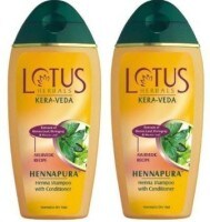 Lotus Herbals Kera Veda Henna Pura Shampoo With Conditioner (200ML, Pack of 2)