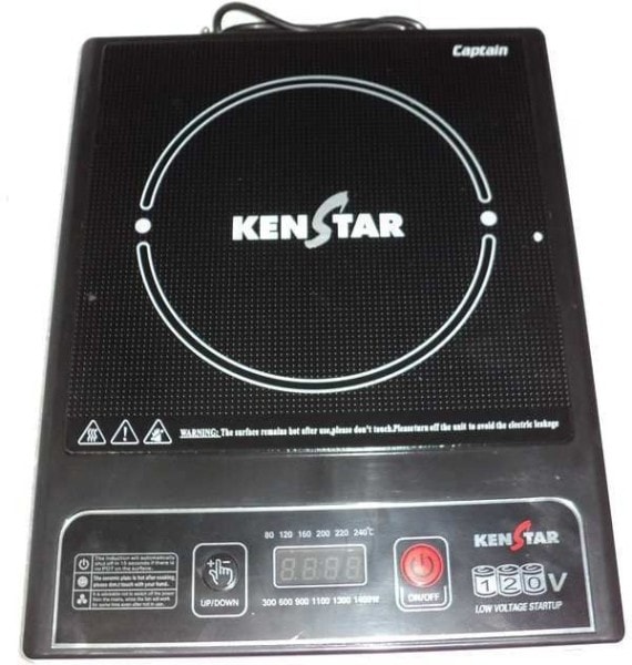 Kenstar KIC14BP6-DCP 1400 W Induction Cooktops (Black)